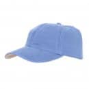 Bulk baseball cap with relaxed washed look in blue colour