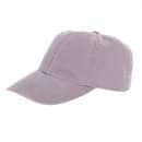 Bulk baseball cap with relaxed washed look in grey colour