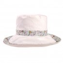 Wholesale ladies reversible bird print wide brim and turn up