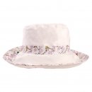 Wholesale ladies reversible bird print wide brim with turn up brim