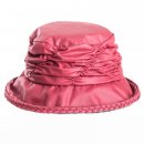 Wholesale maroon wax hat with short back brim