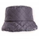 Wholesale quilted bush hat with faux fur lining