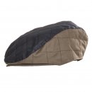 Wholesale quilted wax navy flat cap for men