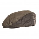 Wholesale quilted wax olive flat cap for men