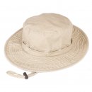 Wholesale ladies washed aussie style hat in beige