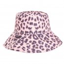 Wholesale ladies polyester light leopard print sun hat
