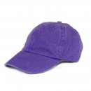 A1587PB- LADIES PLAIN WASHED BASEBALL CAP PURPLE/BLUE