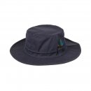 A1624- LADIES WIDE BRIM WAX HAT WITH FEATHER TRIM