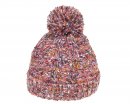 A1667- ADULTS UNISEX CABLE KNITTED BOBBLE HAT/ FLEECE LINING