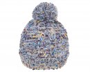 A1667- ADULTS UNISEX CABLE KNITTED BOBBLE HAT/ FLEECE LINING