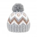 A1672- LADIES PATTERN KNITTED BOBBLE HAT
