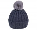 A1681- LADIES SUPER SOFT FAUX FUR POM POM