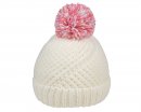 A1704- LADIES CHUNKY KNITTED BOBBLE HAT