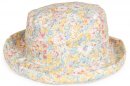 A1735- LADIES FLOWER PRINT TURN UP BEIM SUN HAT