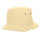Wholesale relaxed bush hat with eyelets and washed look