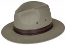 A1742- MENS FEDORA HAT WITH BROWN BAND