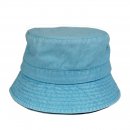 A1751OB- LADIES WASHED BUCKET HAT ORANGE/BLUE