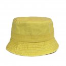 A1751YP- LADIES WASHED BUCKET HAT YELLOW/PINK