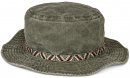 A1752- MENS WASHED BUSH HAT WITH DETAIL BAND