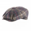 A1762 - MENS CHECKED 8 PANEL CAP