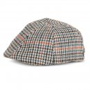 A1775- MENS CHECKED PREFORMED FLAT CAP