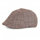 A1777- MENS PATTERNED PREFORMED FLAT CAP