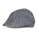 A1810- MENS PREFORMED-PEAK HERRINGBONE CAP