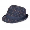 A1817- MENS CHECKED TRILBY