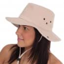Wholesale aussie hat developed for adults with chin cord in beige