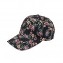 A1827- LADIES FLOWER PRINT BASEBALL CAP