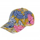 A1830-  LADIES FLOWER PRINT BASEBALL CAP