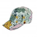 A1830-  LADIES FLOWER PRINT BASEBALL CAP