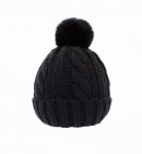 A1927-PK OF 12- LADIES KNITTED BOBBLE HAT WITH INSIDE LINING