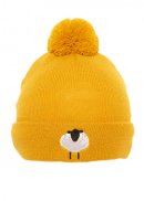 A1993- ADULTS SHEEP PRINT BOBBLE HAT- FLEECE LINING