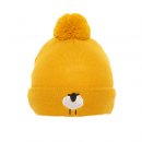 A1993- ADULTS SHEEP PRINT BOBBLE HAT- FLEECE LINING