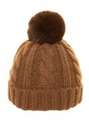 A2002- PK OF 12- KNITTED BOBBLE HAT WITH INSIDE LINING