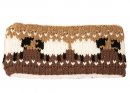 A2010- LADIES SHEEP KNITTED HEADBAND WITH TEDDY LINING