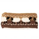 A2010- LADIES SHEEP KNITTED HEADBAND WITH TEDDY LINING