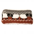 A2011- LADIES SHEEP KNITTED HEADBAND WITH TEDDY LINING