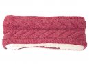 A2014- LADIES KNITTED HEADBAND WITH TEDDY BEAR LINING