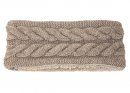 A2014- LADIES KNITTED HEADBAND WITH TEDDY BEAR LINING