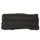 A2015- LADIES KNITTED HEADBAND WITH TEDDY BEAR LINING