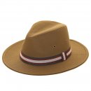 A2024- ADULTS FEDORA WITH STRIPE BAND