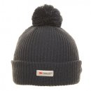 A2064- ADULTS THINSULATE RIBBED KNITTED BOBBLE HAT