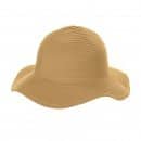 Wholesale women's floppy sun hat in colour camel