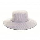 Wholesale reversible ladies bush hat with blue stripes
