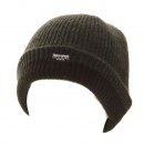 Wholesale Thinsulate two tone ribbed ski hat in grey and black