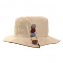 Wholesale womens showerproof hat with button detail