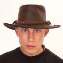 Wholesale chocolate brown Australian style hat in size extra large