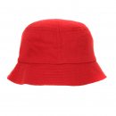 Wholesale red young boys cotton bucket hat